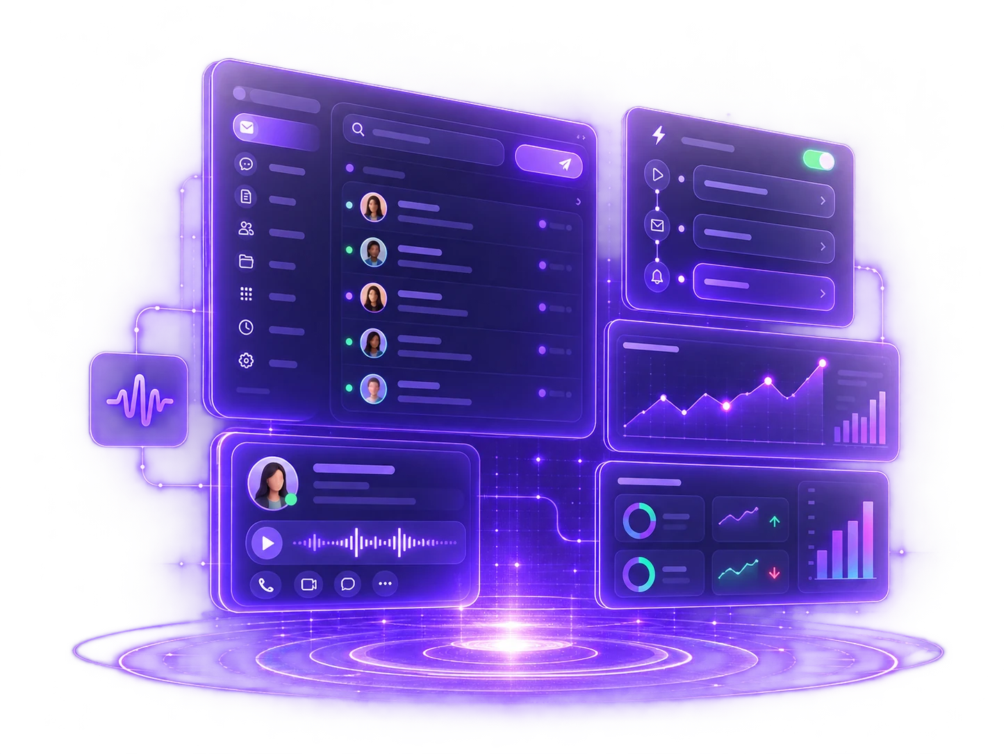 WAVS violet communication and workflow interface